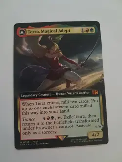 Terra, Magical Adept Extended Art NM FINAL FANTASY Magic the Gathering MTG - Image 1
