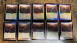 100x FOIL Retro Frame Land Set 10/ea Dominaria Remastered MTG Pack Fresh - Image 2