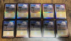 100x FOIL Retro Frame Land Set 10/ea Dominaria Remastered MTG Pack Fresh - Image 3