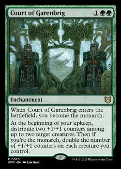 Court of Garenbrig - Foil Commander Wilds of Eldraine Magic mtg Light Play, x1 - Image 1
