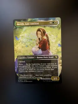 MTG Final Fantasy English Aerith, Last Ancient Borderless 0471 Foil - Image 1