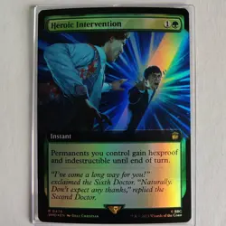 Heroic Intervention - Foil Extended Art - NM - Doctor Who - MTG - Image 1