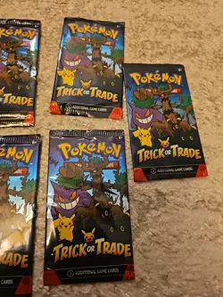 7x Packs Pokemon Trick or Trade Booster Bundle Halloween TCG SEALED - LOT OF 7 - Image 2