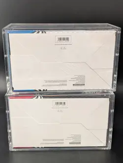 2x Pokemon SV10.5 Black Bolt White Flare Sealed Booster Bundle Display W/Acrylic - Image 2