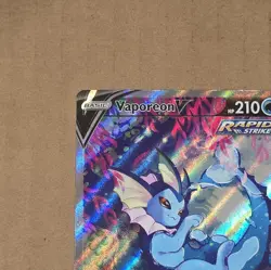 Vaporeon V SWSH181 Pokemon TCG SWSH: Sword & Shield Promo Holo Rapid Strike - Image 2