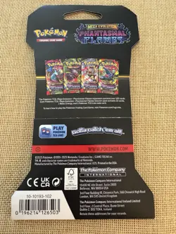 1 x Sleeved Pokemon TCG Phantasmal Flames Booster Pack Mega Evolution 2025 - Image 2