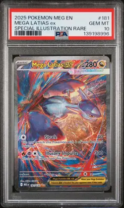 2025 POKEMON MEG EN-MEGA EVOLUTION #181 MEGA LATIAS EX PSA 10 - Image 1