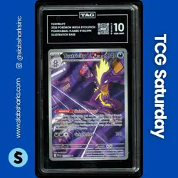 2025 POKEMON PHANTASMAL FLAMES #103/094 TOXTRICITY ILLUSTRATION RARE TAG 10 - Image 1