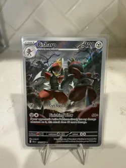 Pokemon TCG Bisharp Card 143/086 Black Bolt Illustration Rare - Image 1