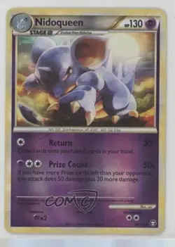 Nidoqueen Reverse Foil Pokemon HeartGold & SoulSilver Triumphant #28 2010 - Image 1