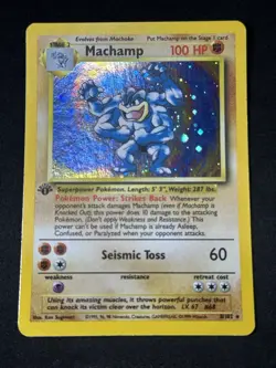 Pokemon TCG Machamp Holo Rare 1st Edition Machamp Near Mint 🔥✨ - Image 1