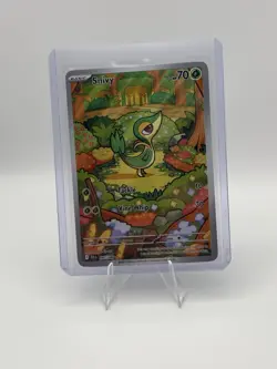 Pokemon TCG Snivy 087/086 Sv: Black Bolt Illustration Rare Holo Basic 70 HP - Image 1