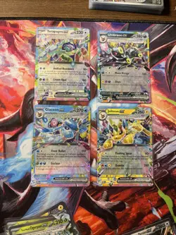 Pokemon TCG Prismatic 4 Card EX Lot Umbreon Jolteon Terapagos Glaceon - Image 1