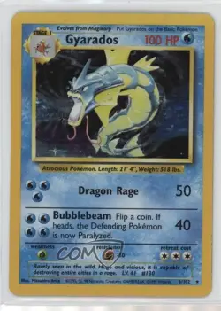 Gyarados Holo Pokemon Base Set #6 1999 - Image 1