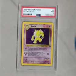 1999 POKEMON FOSSIL #8 HYPNO-HOLO PSA 7 - New Slab - Image 1