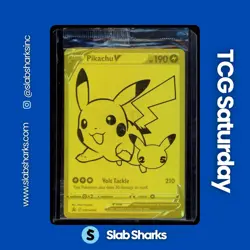 2019 POKEMON SWSH BLACK STAR PROMO CELEBRATIONS UPC PREM COLL #SWSH145 PIKACHU V - Image 1