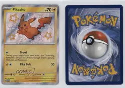 Shiny Rare - Pikachu Pokemon Scarlet & Violet Paldean Fates PAF #131 - Image 3