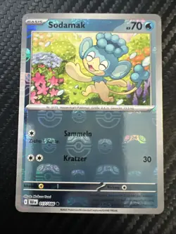 Pokemon TCG Black Bolt Panpour Reverse Holo Master Ball 017/086 Sodamak Schwarze - Image 1
