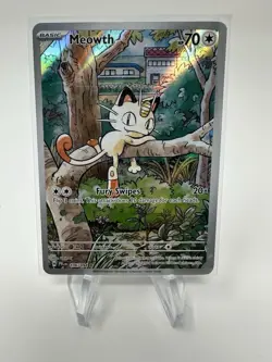 Pokemon TCG Meowth 106/094 Me02: Phantasmal Flames Holo 💎💎💎 - Image 1
