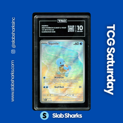 2023 POKEMON SV 151 #170/165 SQUIRTLE ILLUSTRATION RARE TAG 10 - Image 1