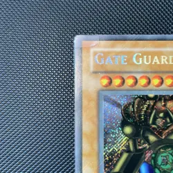 Yugioh Gate Guardian MRD-000 1st Edition Secret Rare Reverse Holo Bleed HP DMG - Image 4