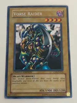 Yugioh Vorse Raider - Limited Edition Secret Rare LP - Plus Free Holo - Image 1