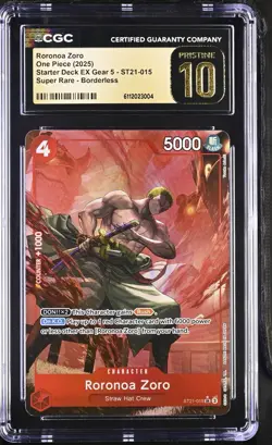 Roronoa Zoro (Parallel) ST21-015 SR ALT : Gear 5 - ONE PIECE 💎 10 Pristine! - Image 1