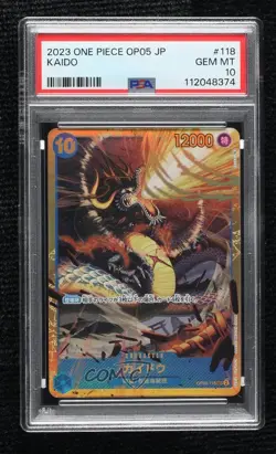 2023 One Piece Card Game: Awakening of the New Era OP05 Japanese Kaido PSA 10 - Image 1