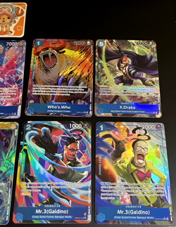 (10) One Piece Alt Art Blue Lot | Luffy, Sanji, Mr. 3, Crocodile (Blue) English - Image 4