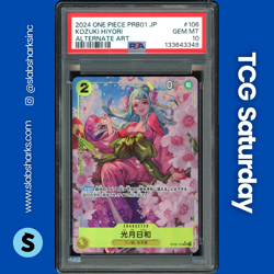 2025 ONE PIECE WINGS OF THE CAPTAIN JP #OP06-106 KOUZUKI HIYORI ALT ART PSA 10 - Image 1