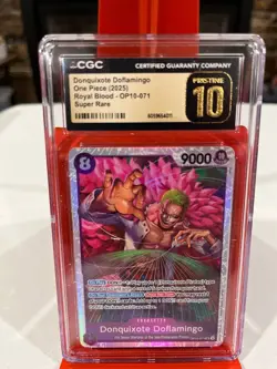 🟣ONE PIECE Donquixote Doflamingo OP10-071 Royal Blood Foil CGC 10 PRISTINE🟢 - Image 1