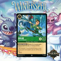Disney Lorcana Winterspell 69/204 Mulan - Resourceful Recruit Regular - Non-Foil - Image 1