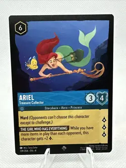 Ariel Treasure Collector 139/204 Disney Lorcana Ursula’s Return Super Rare - Image 1