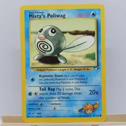 Misty's Poliwag 87/132 Pokemon Card TCG Gym Heroes Common LP - Image 3