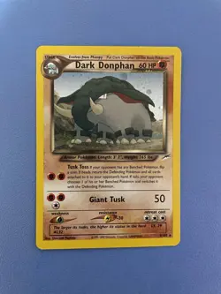 Dark Donphan 3/105 Holo Rare Unlimited Neo Destiny Pokemon Card - Lightly Played - Image 1