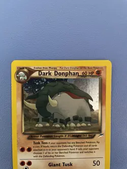 Dark Donphan 3/105 Holo Rare Unlimited Neo Destiny Pokemon Card - Lightly Played - Image 3