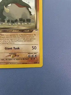 Dark Donphan 3/105 Holo Rare Unlimited Neo Destiny Pokemon Card - Lightly Played - Image 5