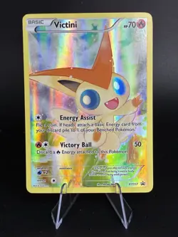 Pokemon TCG Victini XY117 Full Art Holo Black Star Promo Card - Image 1