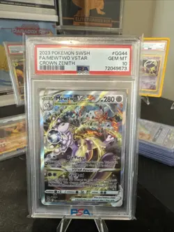 PSA 10 Pokemon TCG Mewtwo VSTAR Crown Zenith Ultra Rare Holo Card GG44/GG70 - Image 1