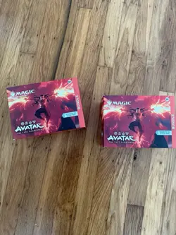 LOT OF 2 Avatar The Last Airbender Magic The Gathering Bundle MTG Foil Card Box - Image 1