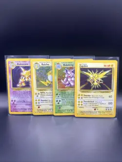 Pokemon Base Set Holo Wizards of the Coast Era Pokemon 4 Card Lot - Image 1