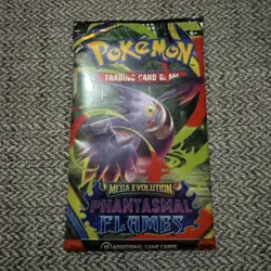 POKEMON MEGA EVOLUTION Phantasmal Flames Booster Pack 10 Cards English sealed - Image 1