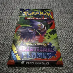 POKEMON MEGA EVOLUTION Phantasmal Flames Booster Pack 10 Cards English sealed - Image 2