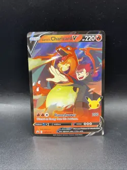 Lance's Charizard V Pokemon Card Promo SWSH133 Celebrations Black Star - Image 1