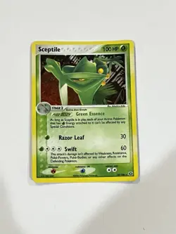 Pokemon TCG Sceptile EX Emerald Holo Rare Card #10/106 Near Mint Condition - Image 1