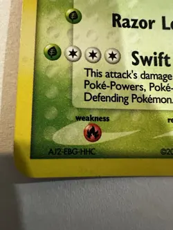 Pokemon TCG Sceptile EX Emerald Holo Rare Card #10/106 Near Mint Condition - Image 4