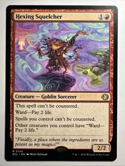 Hexing Squelcher Lorwyn Eclipsed Regular Magic: The Gathering Card NM - Image 1