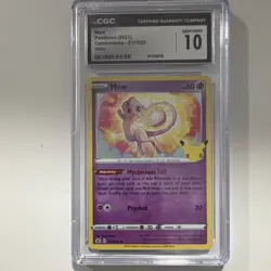 Mew Celebrations 011/025 CGC 10 Holo Rare Pokemon Card 60 HP - Image 1
