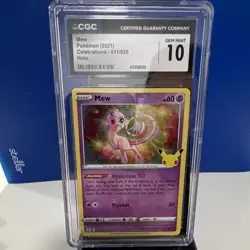 Mew Celebrations 011/025 CGC 10 Holo Rare Pokemon Card 60 HP - Image 4