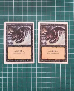Dark Ritual x2 - Magic the Gathering - English - Revised - Light Play - Image 1